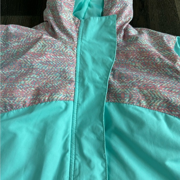 Arctix Winter Coat.  Girls size large.  Teal with pink details. - Picture 3 of 12